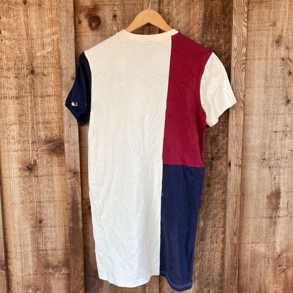 Adidas Essentials Color-block Boyfriend Mini T-shirt Dress - Picture 3 of 8